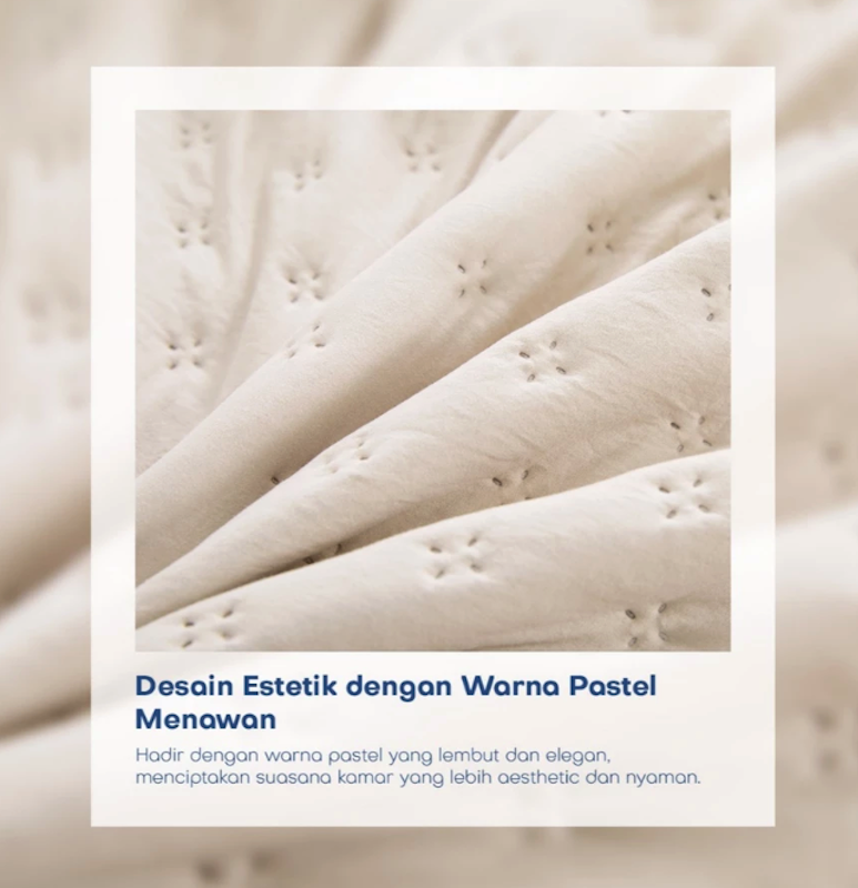 Unitwo Bed Cover Korean Series Motif Polos 3