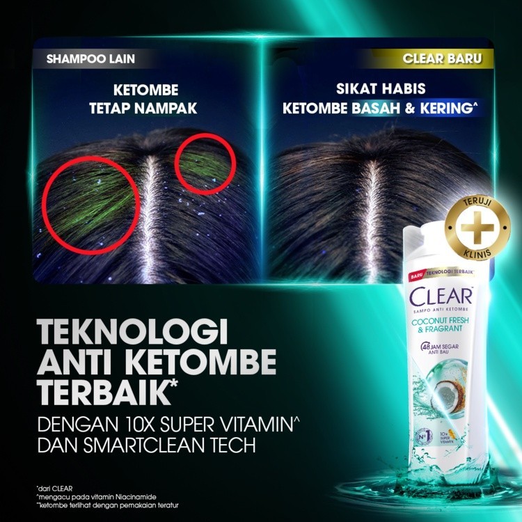 Unilever  Sampo CLEAR Coconut Fresh & Fragrant 