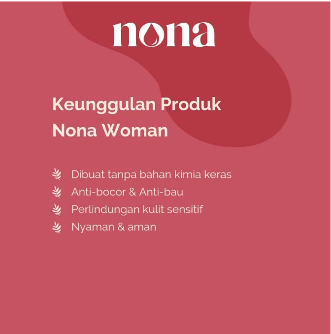 Nona Kesehatan Perempuan Nona Woman Organic Cotton Pad Regular