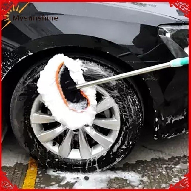  Milk Silk Car Wash Brush Telescopic Cleaning Car 