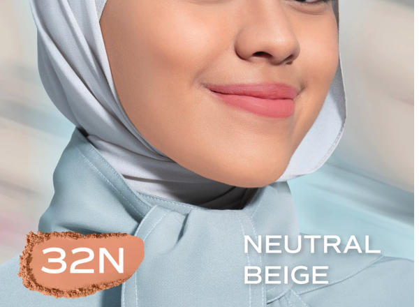 Paragon Technology and Innovation Wardah Colorfit Velvet Powder Foundation 32N Neutral Beige