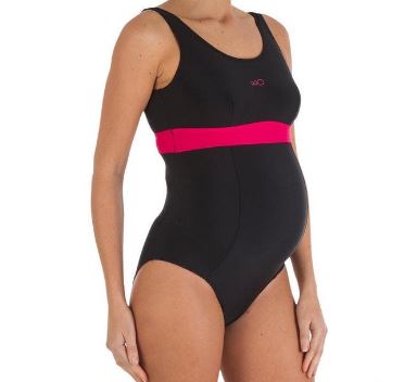 One Piece Maternity Swimwear - Romane Black