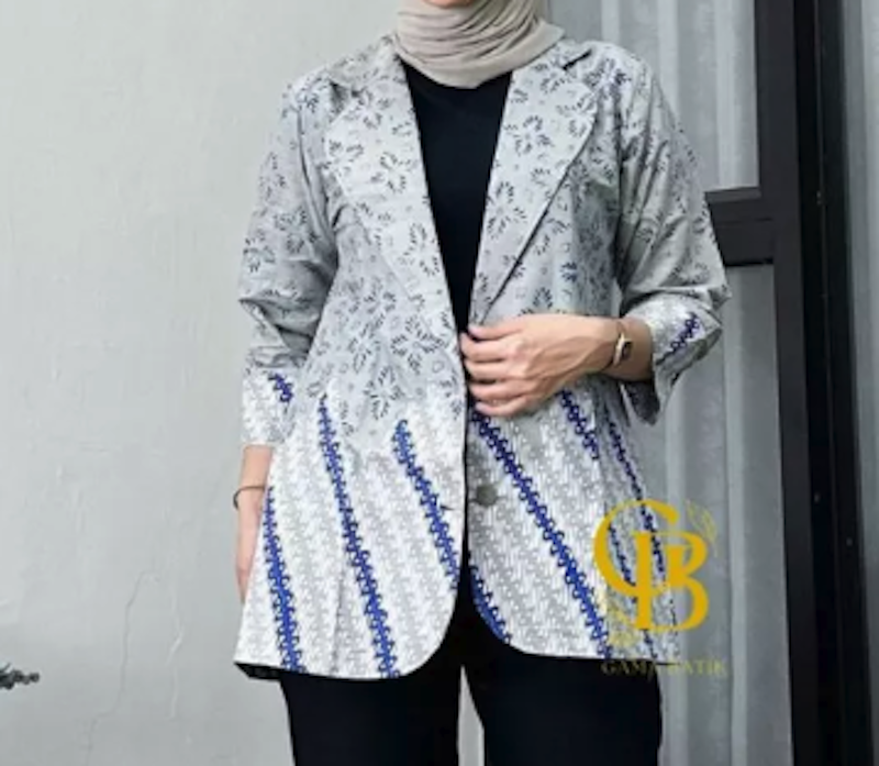 Gama Batik Blazer Batik Motif Liris 3