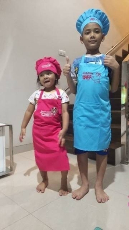 Celemek Anak Custom Nama dan Logo 3
