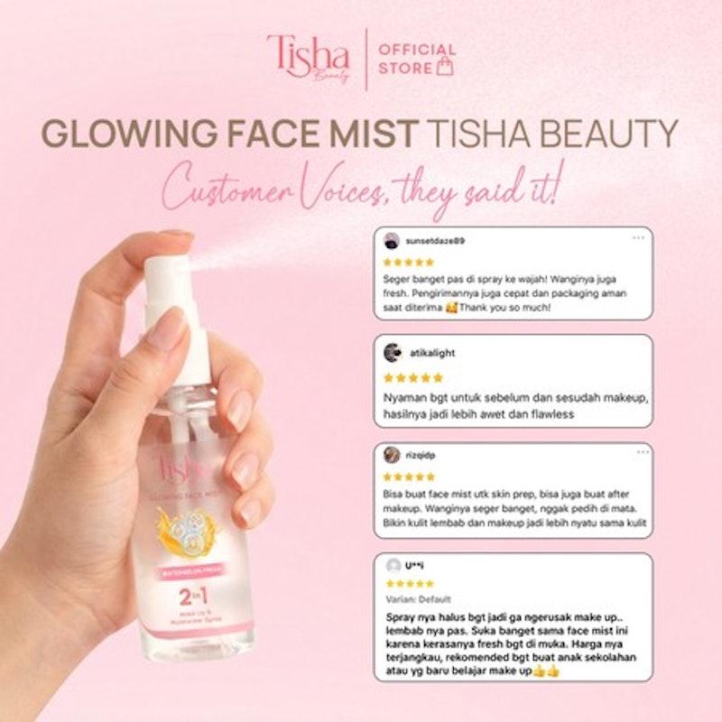 Tisha Beauty Glowing Face Mist 3