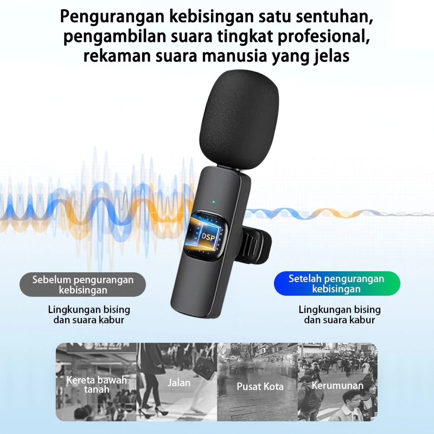  Akona 3 IN 1 Mic Wireless Clip On
