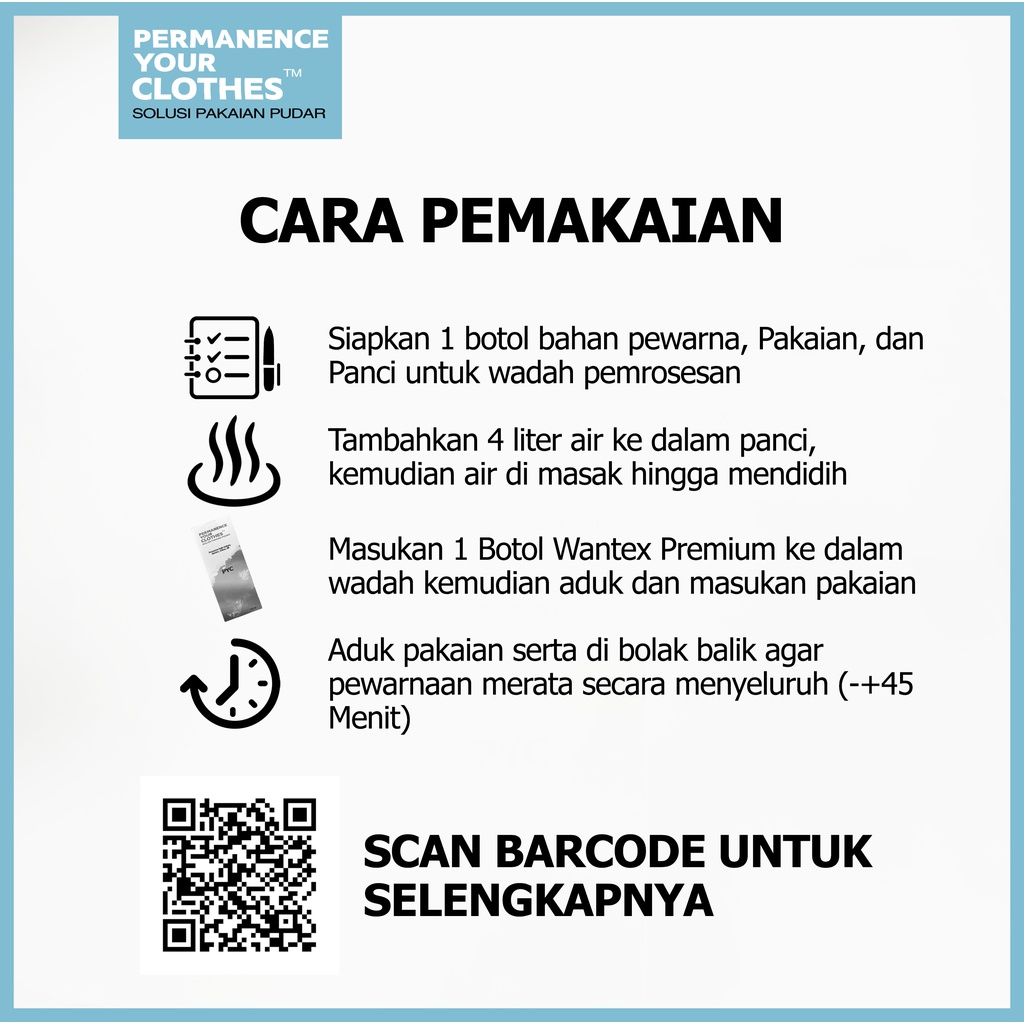 PYC CREATIVE PRATAMA Permanence Your Clothes Pewarna Kain
