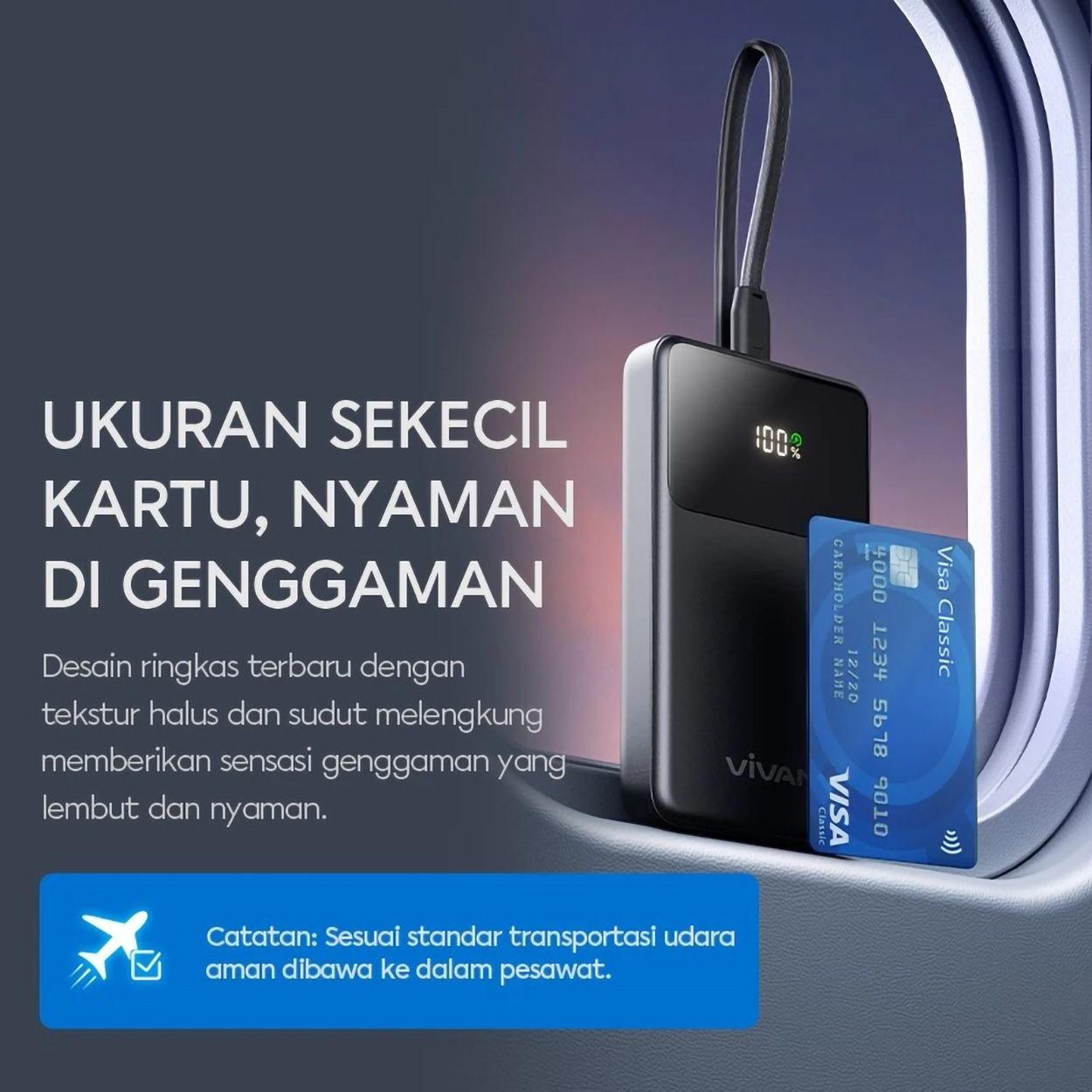 Vivan Mini Powerbank 10000mAh VPB-Q02C
