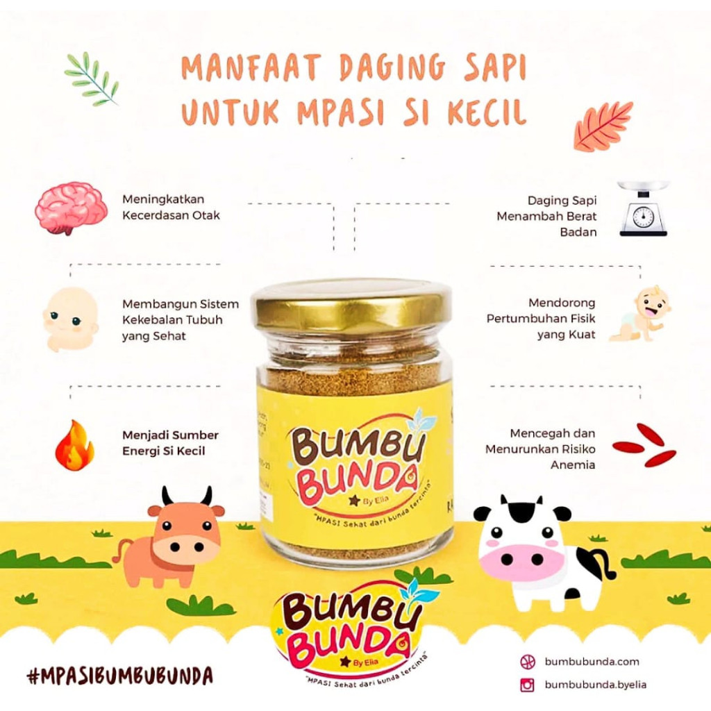 Bumbu Bunda Elia Sukses Bumbu Bunda Elia Kaldu Bubuk Rasa Daging Sapi