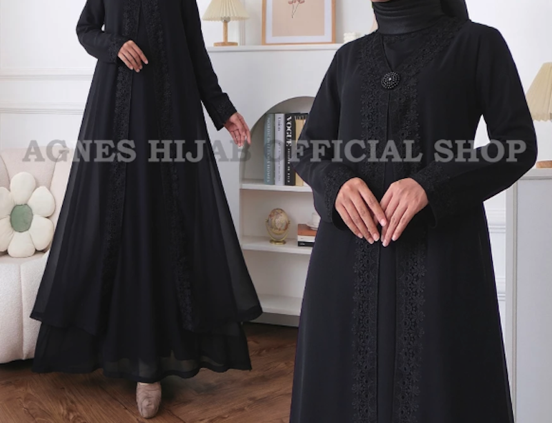 Agnes Hijab Asahy Dress Hitam 3