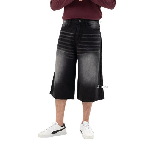 JINISO Jorts Baggy Short Jeans Pria