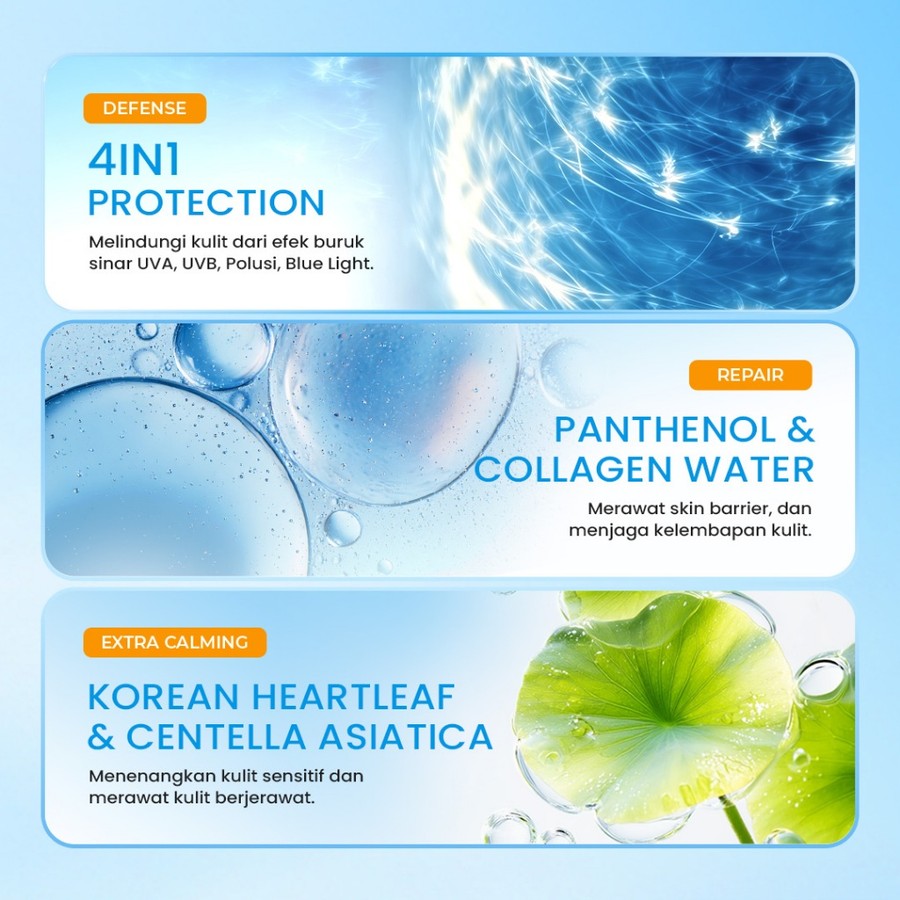 Eka Jaya Internasional Hanasui Lightweight Pro Calming Sunscreen SPF 50 PA++++