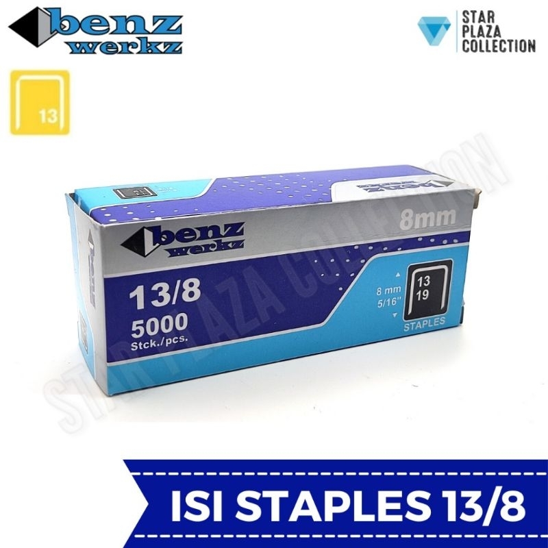 BENZ WERKZ / RAPID RAPIDE  Isi Staples Ukuran 8 mm
