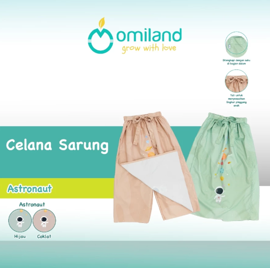 Omiland Sarung Anak Model Celana Motif