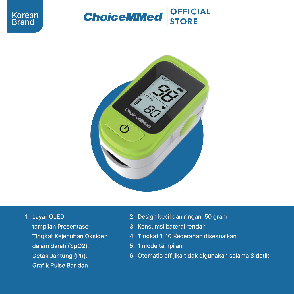 Beijing Choice Electronic Technology ChoiceMMed Fingertip Pulse Oximeter MD300C15D