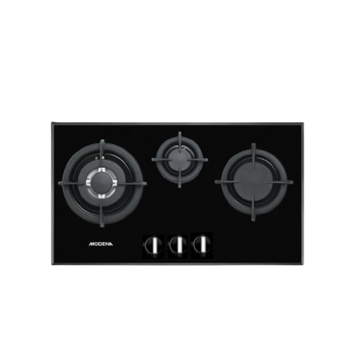 MODENA ｜ Kompor Gas Tanam 70cm 3 Burner Aluminum ｜ BH 1735