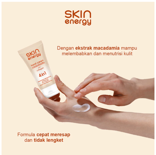 Akasha Wira International Makarizo Skin Energy Hand Cream Macadamia 4in1