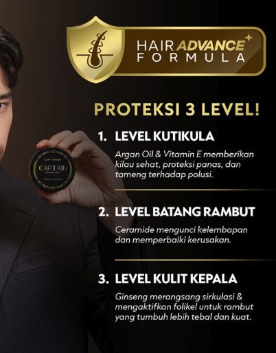 Sukses Corp International Captain Hairstyling Clay Pomade Neat & Natural