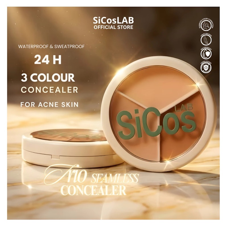 SicosLAB Tri-Color Concealer 2