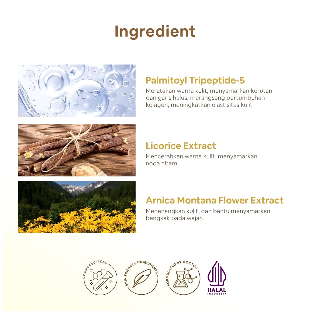 Ella Karunia Estetika Ella Skincare Whitening Active Eye & Lip Cream 