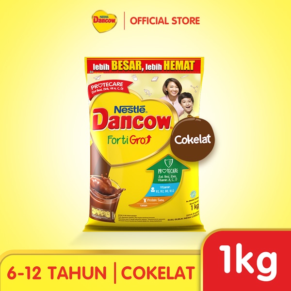 Nestlé DANCOW Fortigro Coklat Pouch