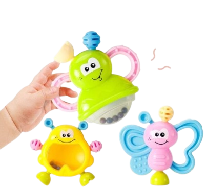 Momosee Baby Teether Rattle Teething Kit 6 pcs ｜ WJ03