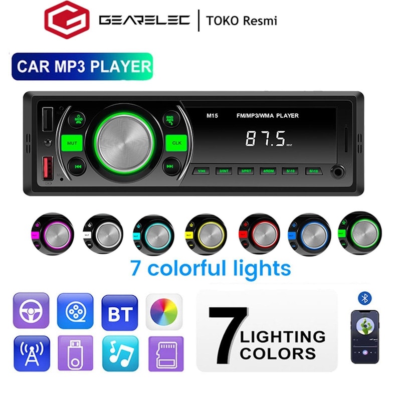 GEARELEC Car Stereo 1 Din 5