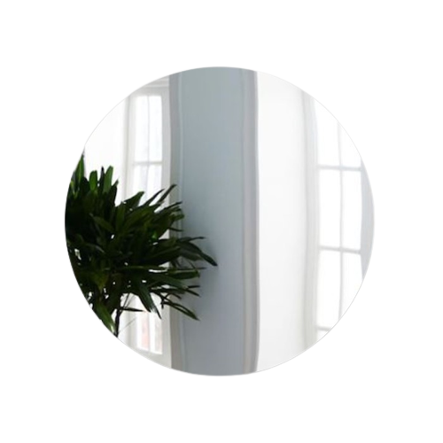 Aesthetic Round Mirror Frameless
