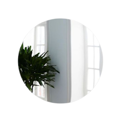 Aesthetic Round Mirror Frameless