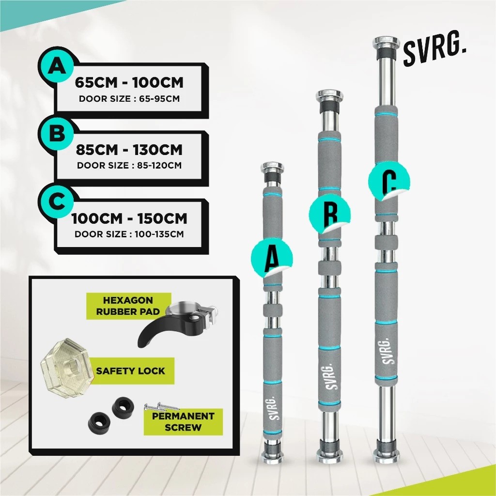 The Republic of Svarga SVRG Pull Up Bar 65-100 cm