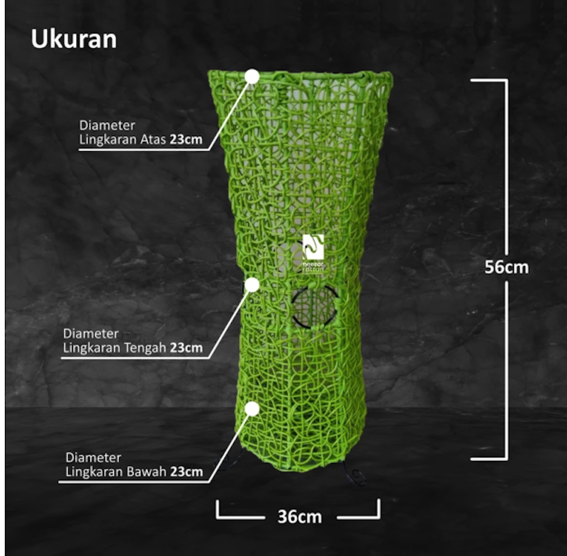 Neezar Rattan Tempat Payung Rotan Sintetis Brekele