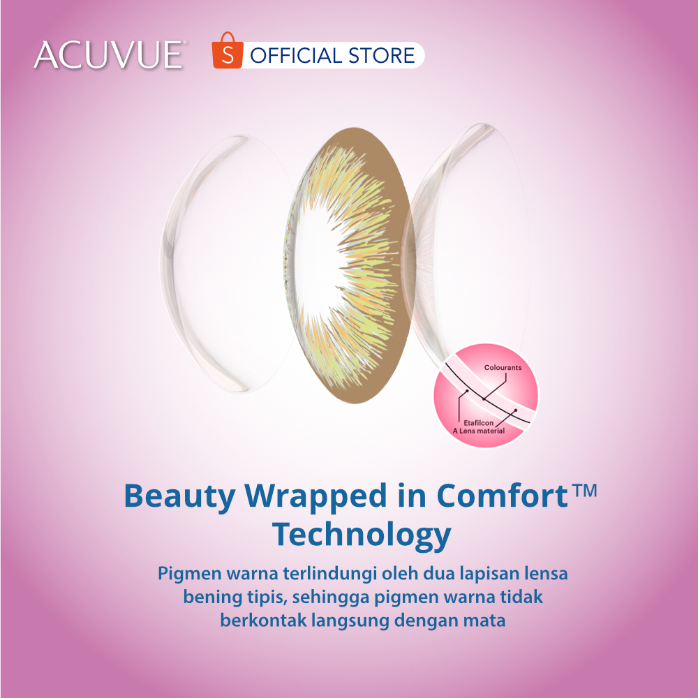 Johnson and Johnson Vision Care Acuvue Define® dengan Lacreon® Fresh Collection Fresh Hazel