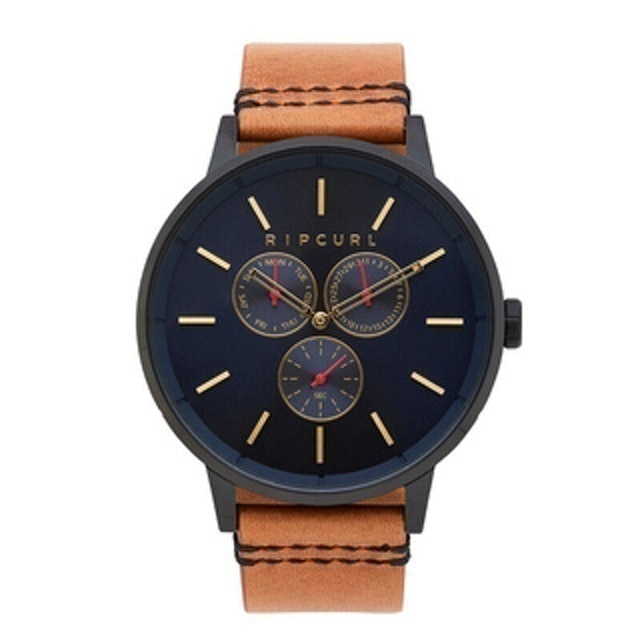 Detroit Multi Eye Midnight Leather Watch 1