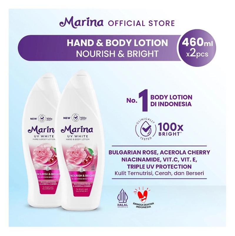 UV White Hand & Body Lotion Nourish & Bright 2