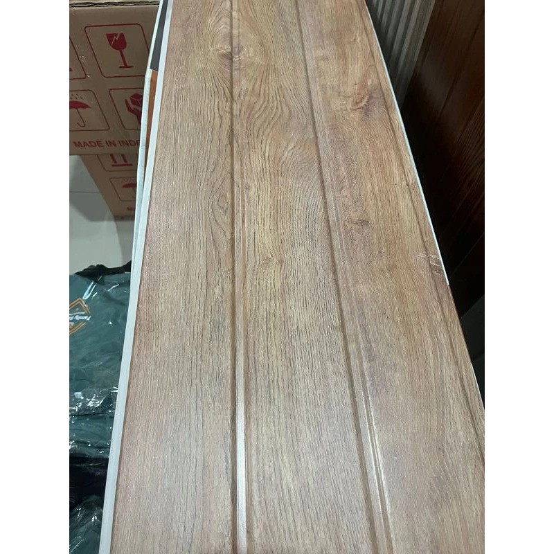  Alfafon Plafon PVC Serat Kayu Jati Coklat Muda  NF 30630