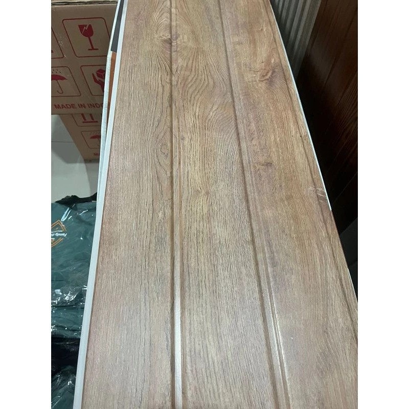 Alfafon Plafon PVC Serat Kayu Jati Coklat Muda 3