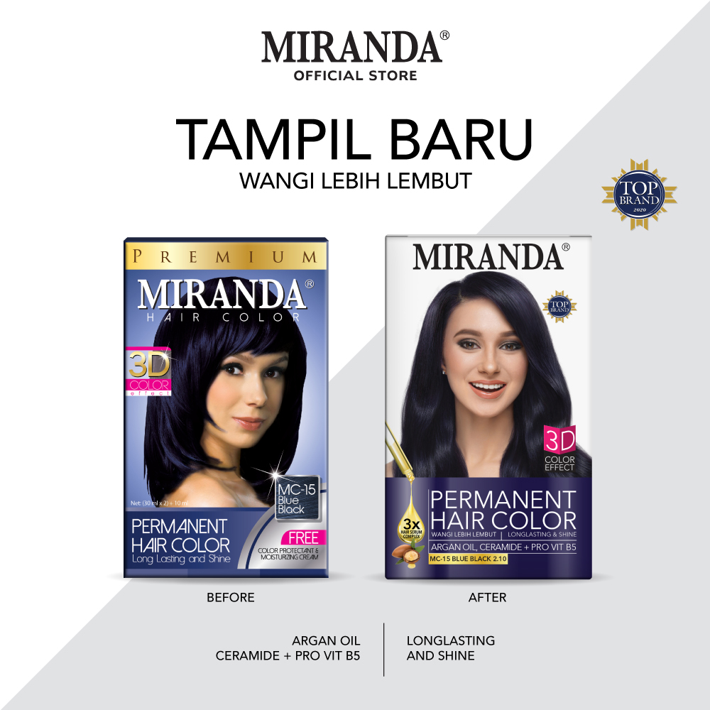 Miranda Hair Color Blue Black MC15