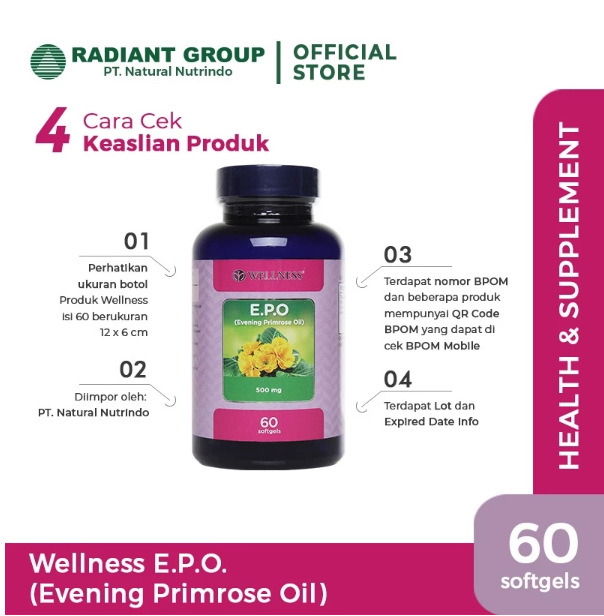 Natural Nutrindo Wellness E.P.O (Evening Primrose Oil)
