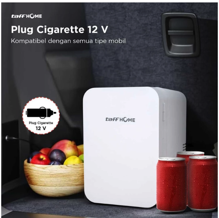Jakarta Digital Nusantara TaffHOME Kulkas Mini Mobil 2-in-1 Cooler Warmer 8 L  KS-002