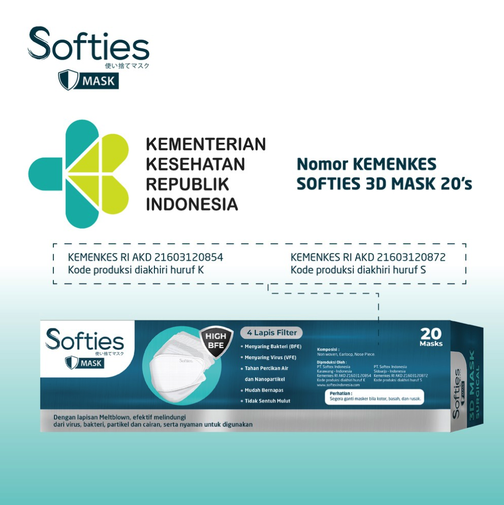 Softies 3D Mask Surgical 3