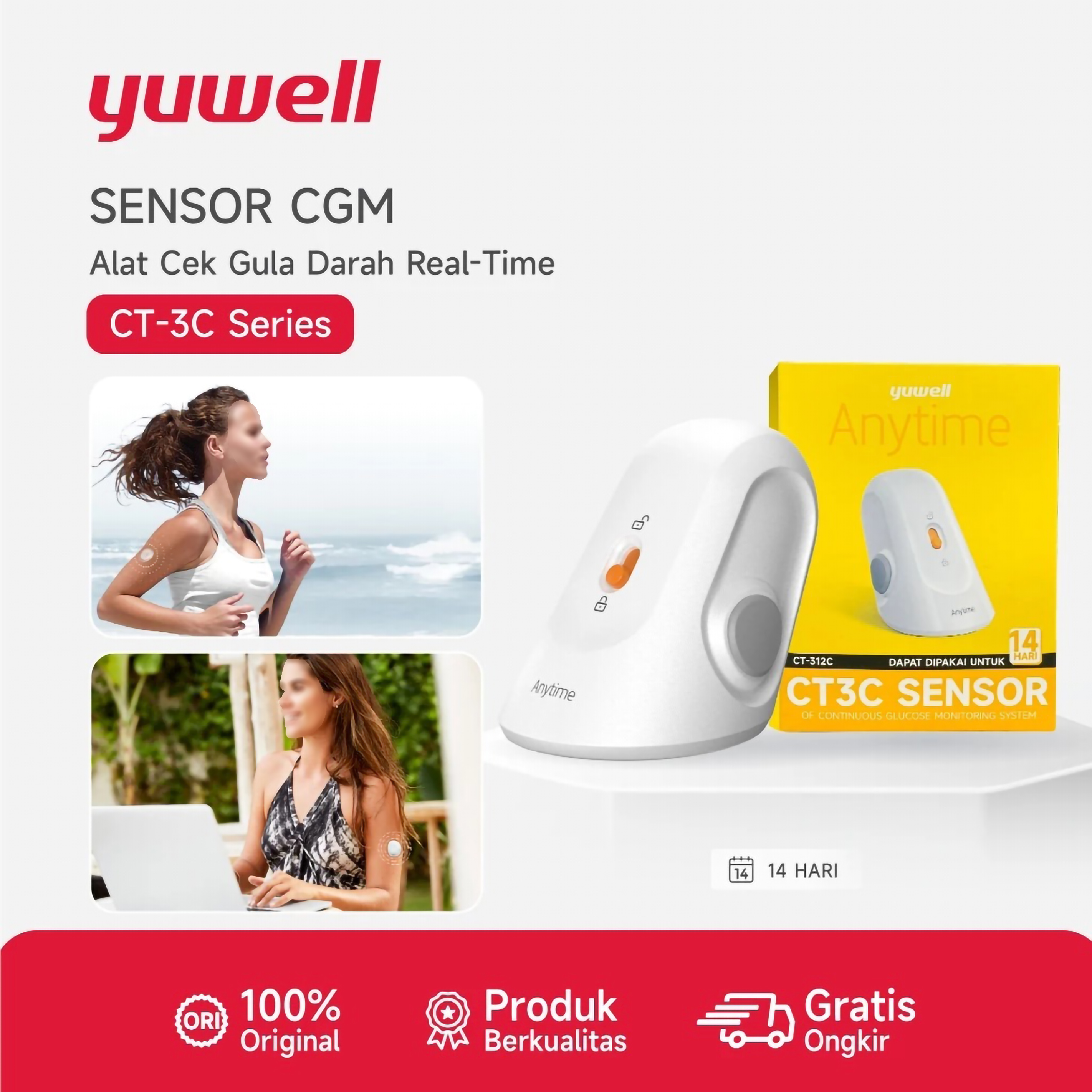 Yuwell Anytime Continuous Glucose Monitor 3