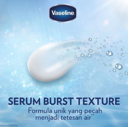 Unilever Indonesia Vaseline® Gluta-Hya Serum Burst Lotion Dewy Radiance 