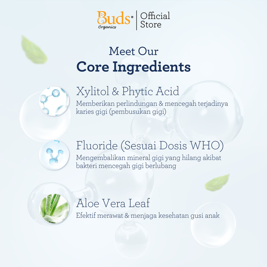 Inti Berkat Jaya Buds Organics Children's Toothpaste with Flouride