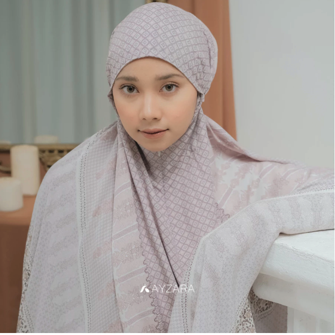 Ayzara Muslim Wear AYZARA Mukena Dewasa Rayon Motif  Azura Series