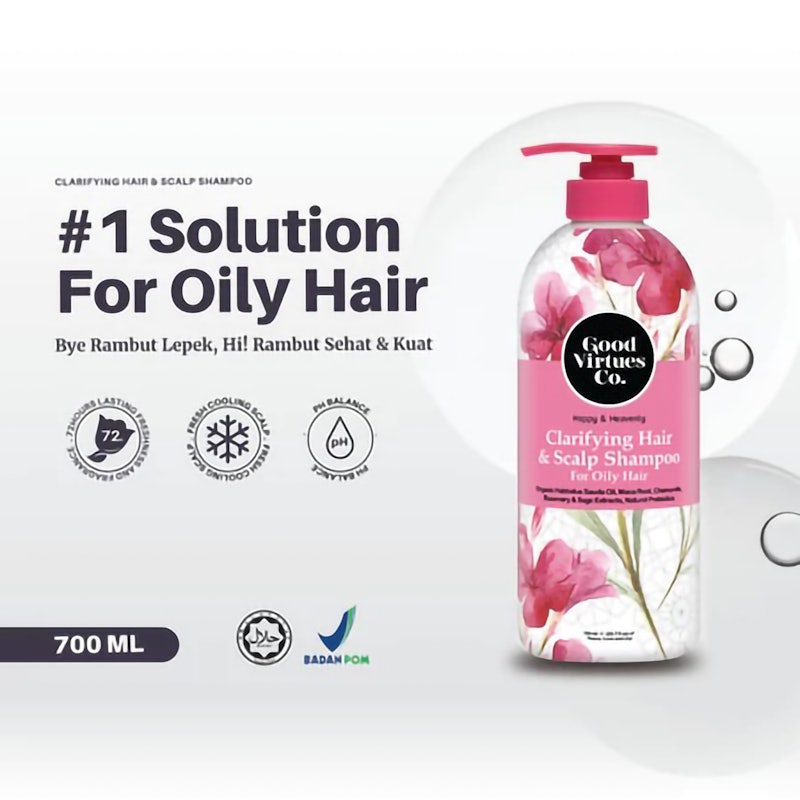 Good Virtues Co. Clarifying Hair & Scalp Shampoo For Oily Hair 2