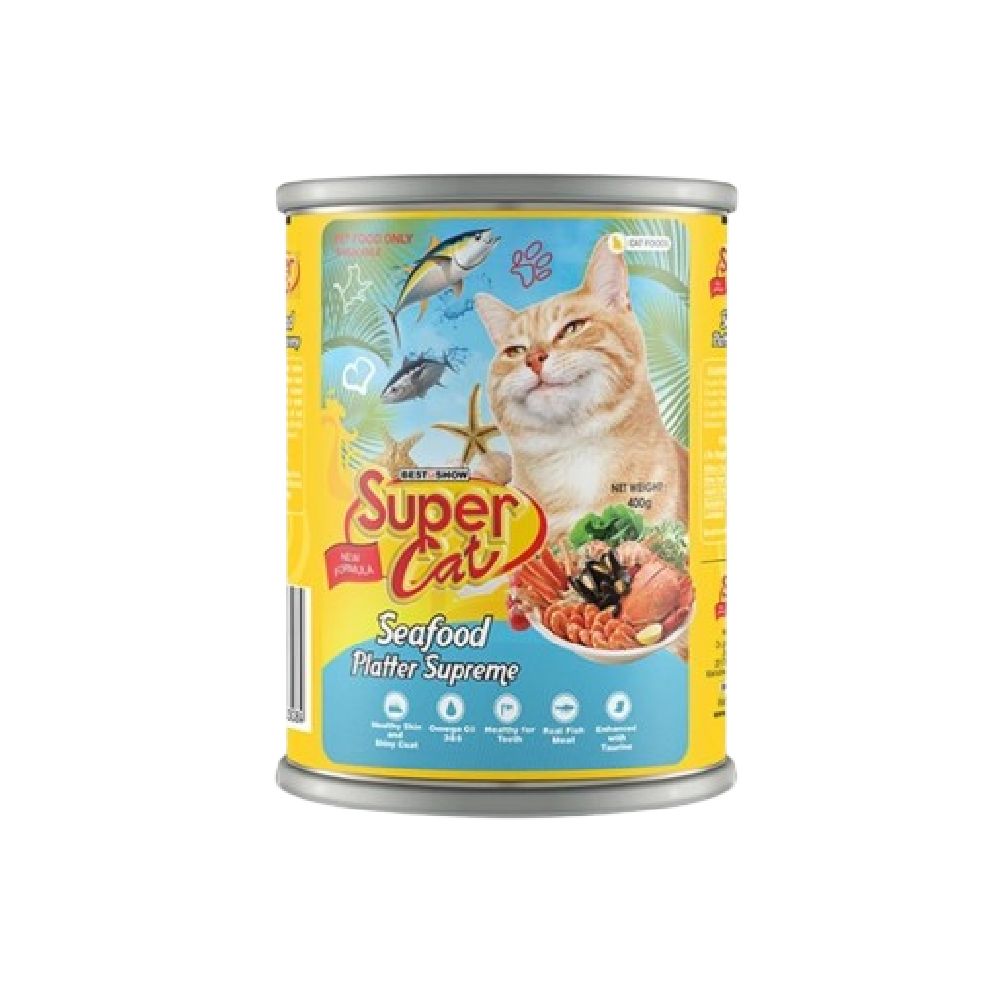 Best in Show Supercat Adult Wet Food Seafood Platter 1