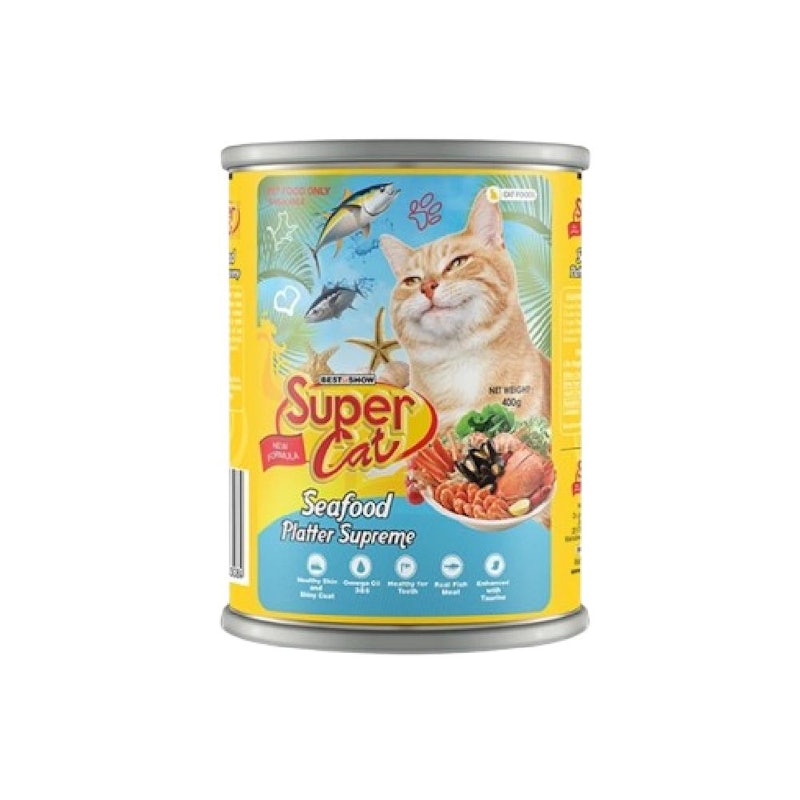 Best in Show Supercat Adult Wet Food Seafood Platter 1
