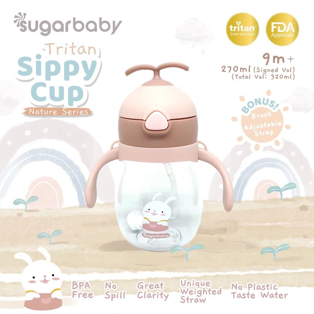 Kindalin Utama International Sugar Baby Tritan Sippy Cup Nature Series 320ml