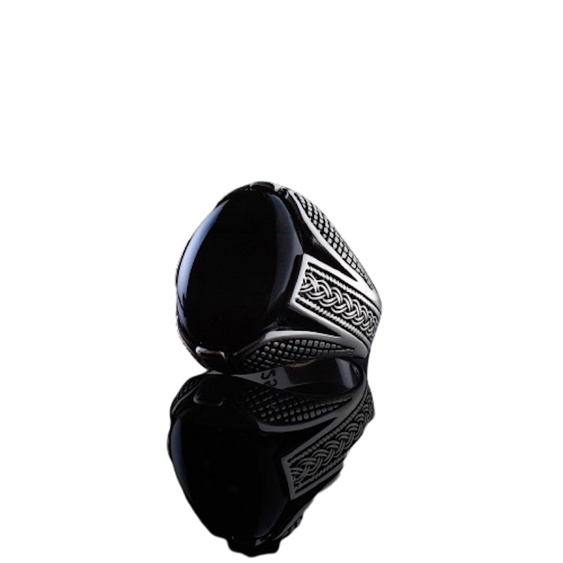 Cincin Batu Akik Yaman Habasyi dengan Ring Perak 1
