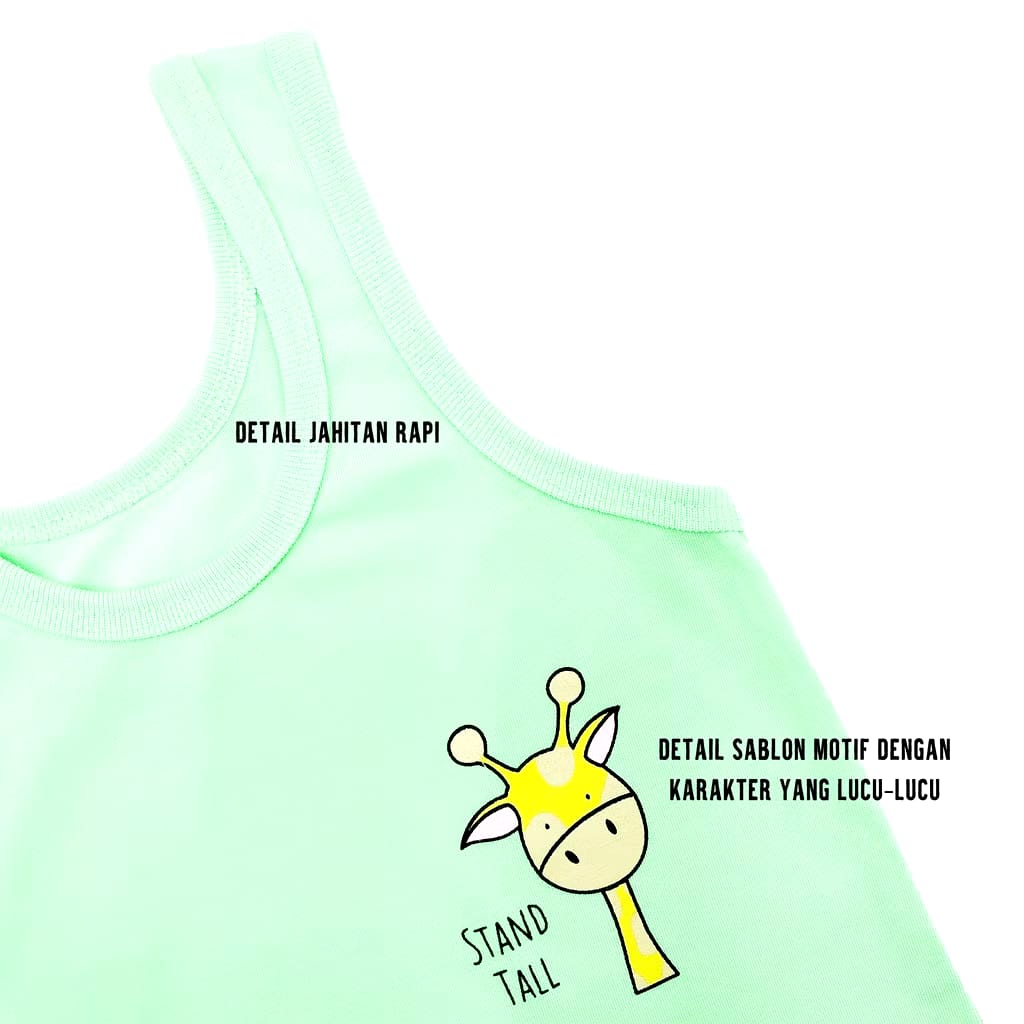  WakaKids Singlet Motif Karakter 